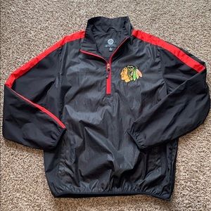 Men’s Chicago Blackhawks 1/4-zip Windbreaker